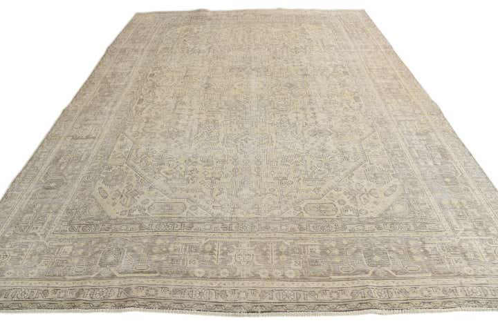 9' 8 x 12' 9 Hand Knotted Ultra Vintage Persian Wool Rug