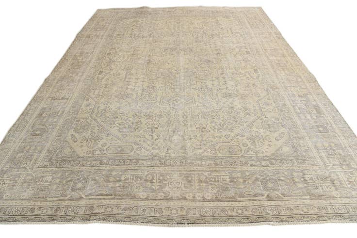Detail image of 9' 8 x 12' 9 Hand Knotted Ultra Vintage Persian Wool Rug