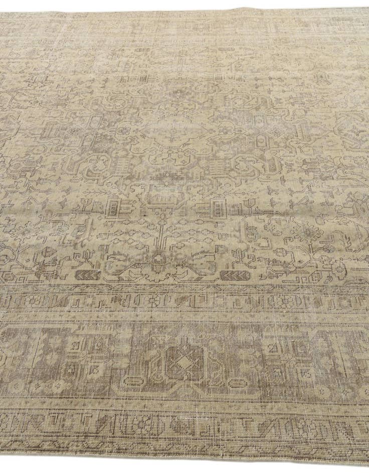 Detail image of 9' 8 x 12' 9  Hand Knotted Ultra Vintage Persian Wool Rug