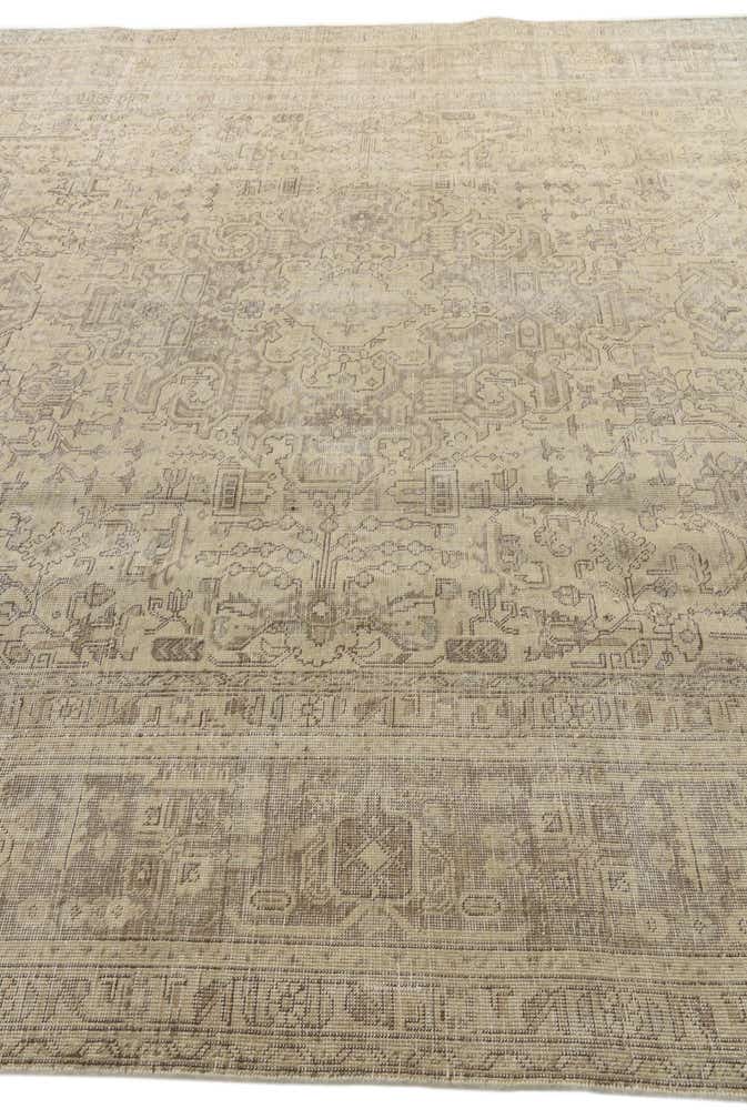 9' 8 x 12' 9 Hand Knotted Ultra Vintage Persian Wool Rug