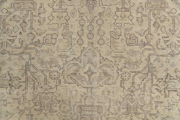 9' 8 x 12' 9 Hand Knotted Ultra Vintage Persian Wool Rug