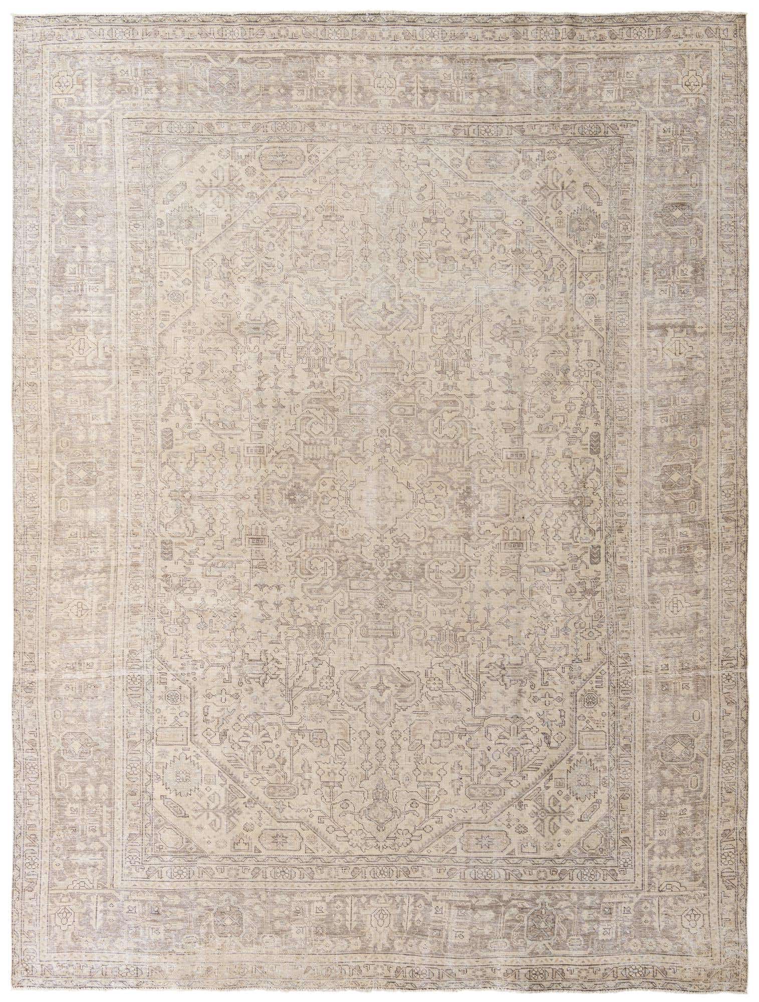 9' 8 x 12' 9 Hand Knotted Ultra Vintage Persian Wool Rug