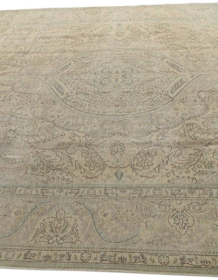 Detail image of 9' 9 x 12' 6  Hand Knotted Ultra Vintage Persian Wool Rug
