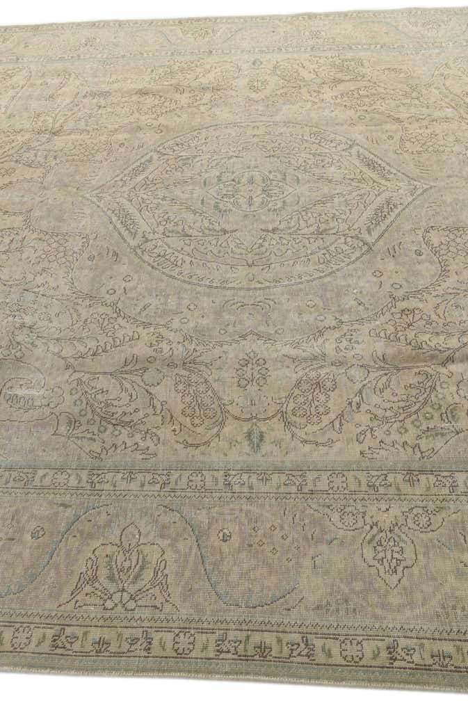 9' 9 x 12' 6 Hand Knotted Ultra Vintage Persian Wool Rug