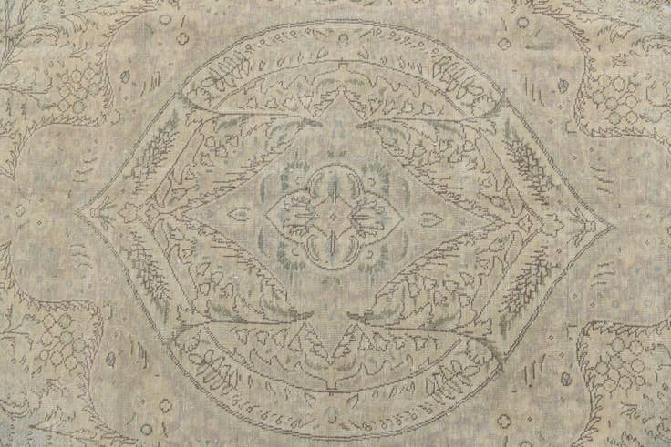 Detail image of 9' 9 x 12' 6 Hand Knotted Ultra Vintage Persian Wool Rug