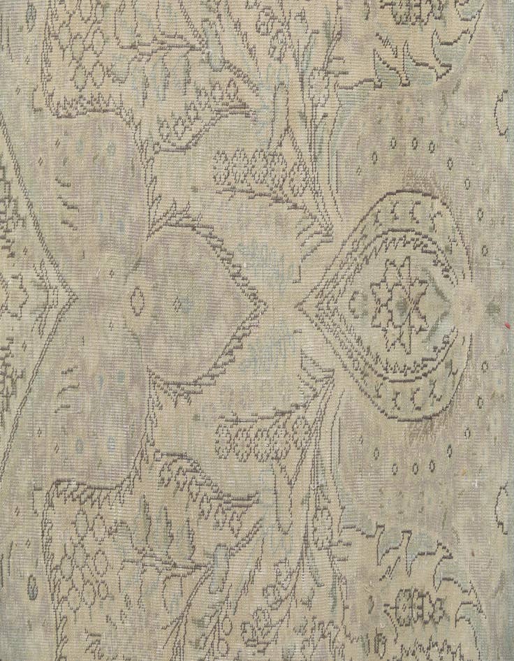 Detail image of 9' 9 x 12' 6  Hand Knotted Ultra Vintage Persian Wool Rug