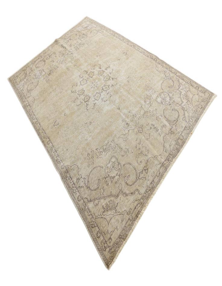 Detail image of 6' 1 x 9' 4  Hand Knotted Ultra Vintage Persian Wool Rug