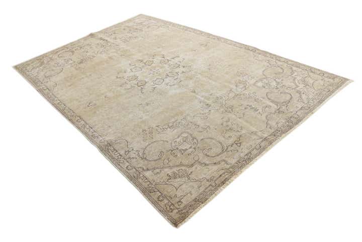 6' 1 x 9' 4 Hand Knotted Ultra Vintage Persian Wool Rug