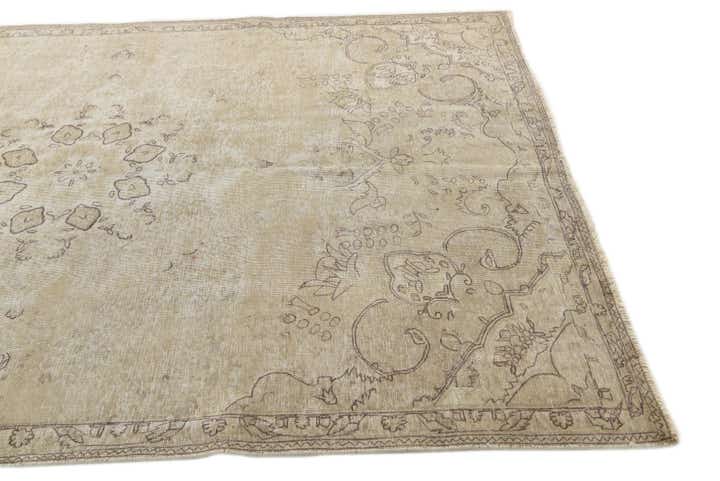 6' 1 x 9' 4 Hand Knotted Ultra Vintage Persian Wool Rug