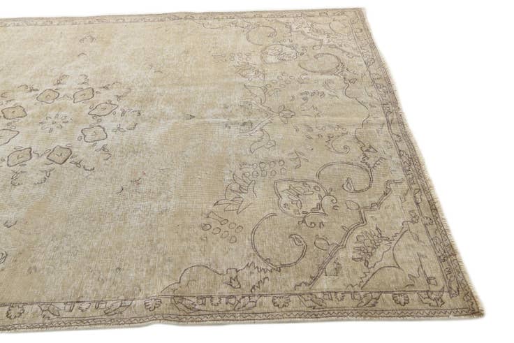 Detail image of 6' 1 x 9' 4 Hand Knotted Ultra Vintage Persian Wool Rug