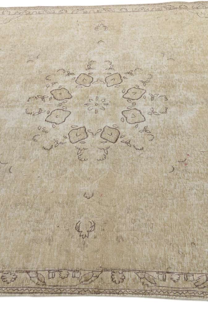 6' 1 x 9' 4 Hand Knotted Ultra Vintage Persian Wool Rug
