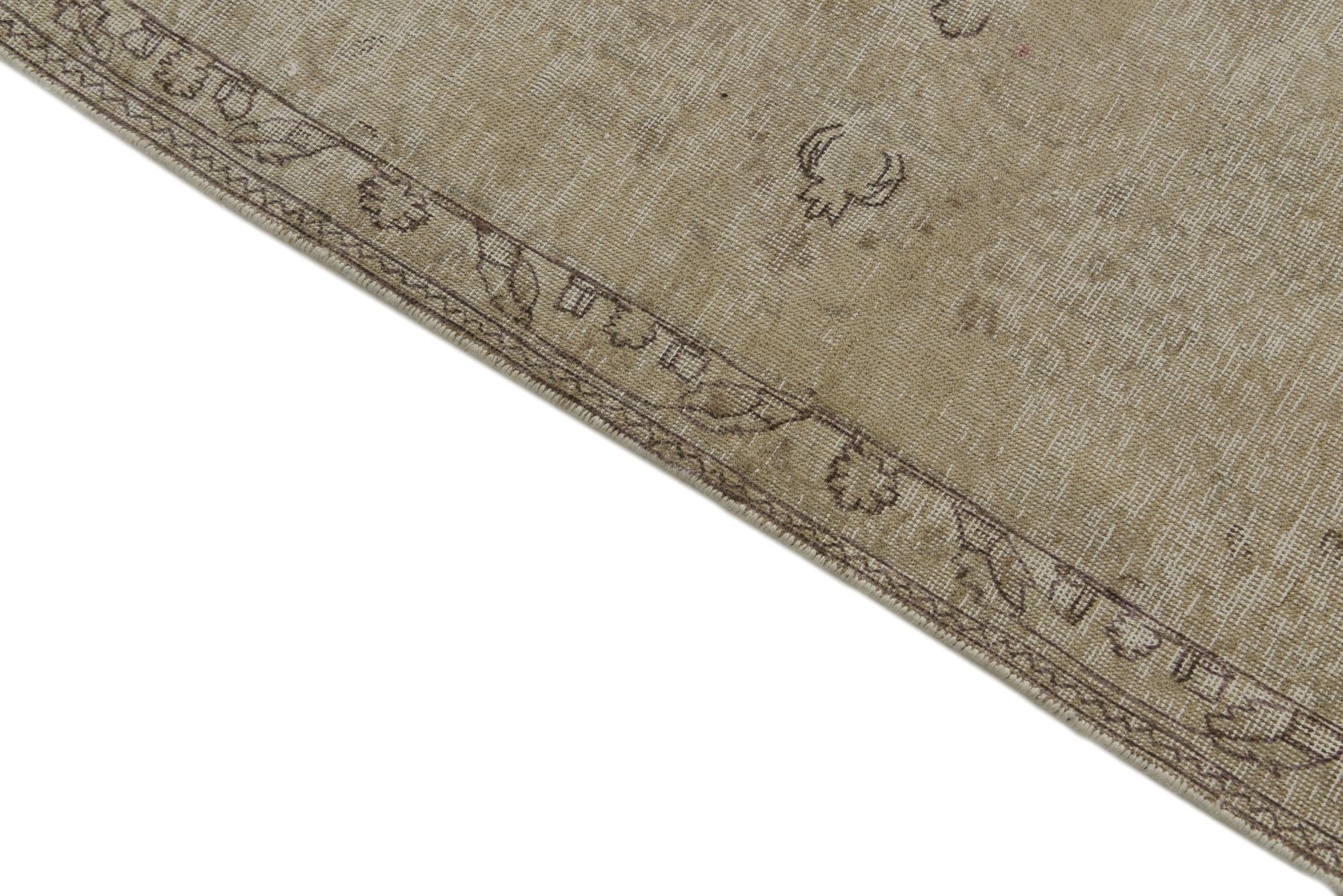 6' 1 x 9' 4 Hand Knotted Ultra Vintage Persian Wool Rug