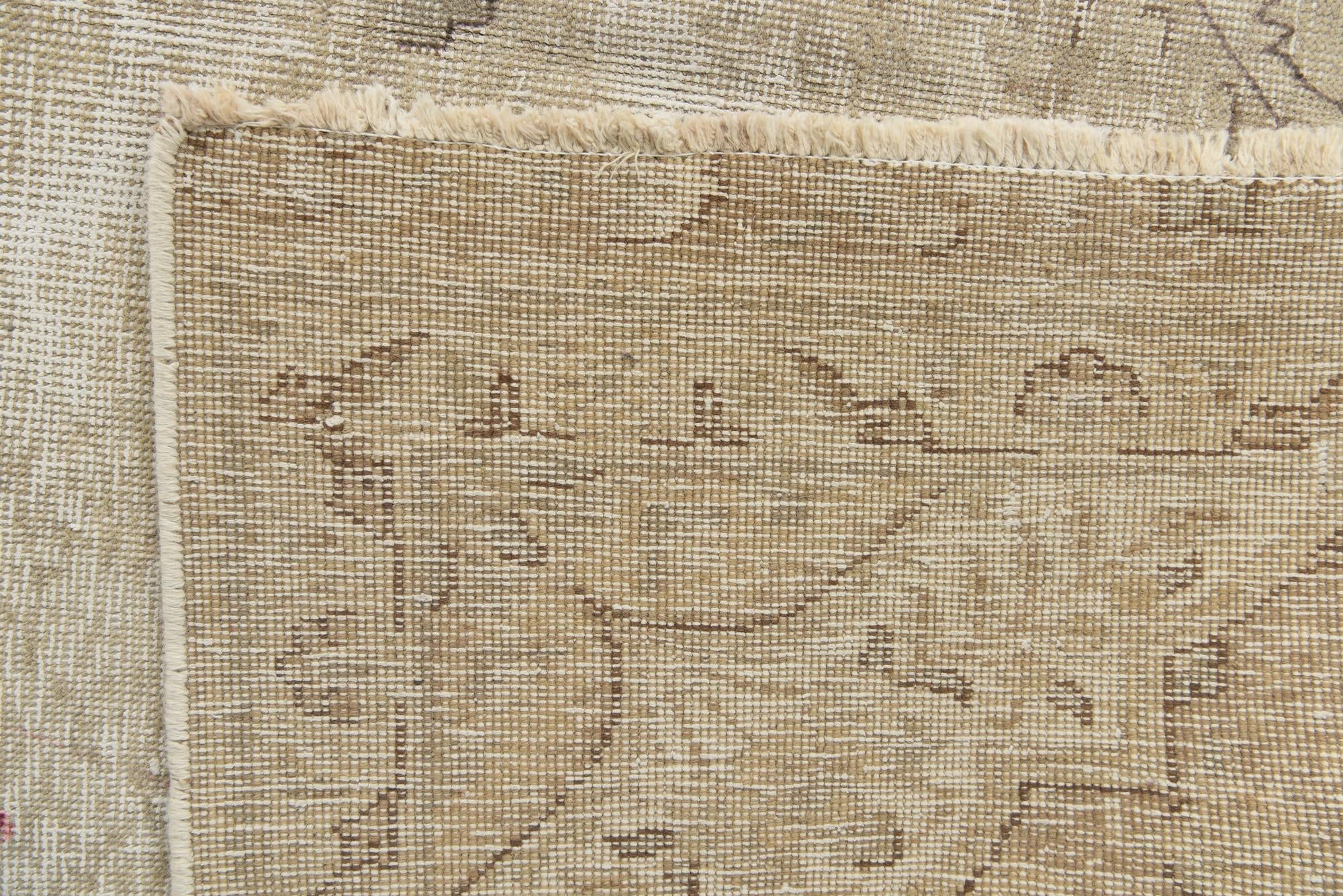 6' 1 x 9' 4 Hand Knotted Ultra Vintage Persian Wool Rug