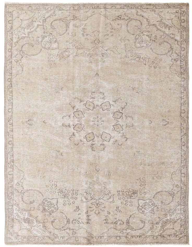 Detail image of 6' 1 x 9' 4 Hand Knotted Ultra Vintage Persian Wool Rug