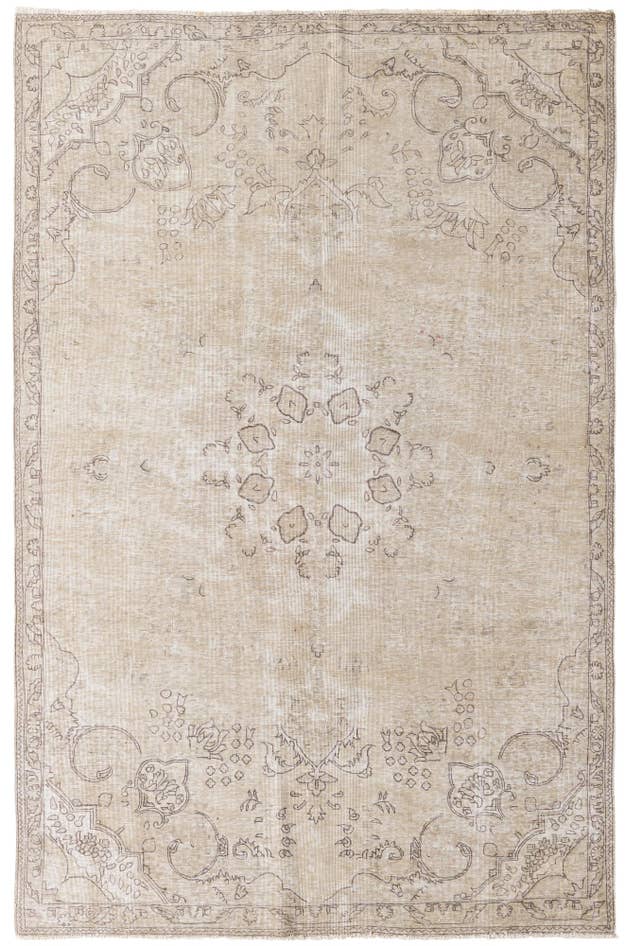Detail image of 6' 1 x 9' 4 Hand Knotted Ultra Vintage Persian Wool Rug