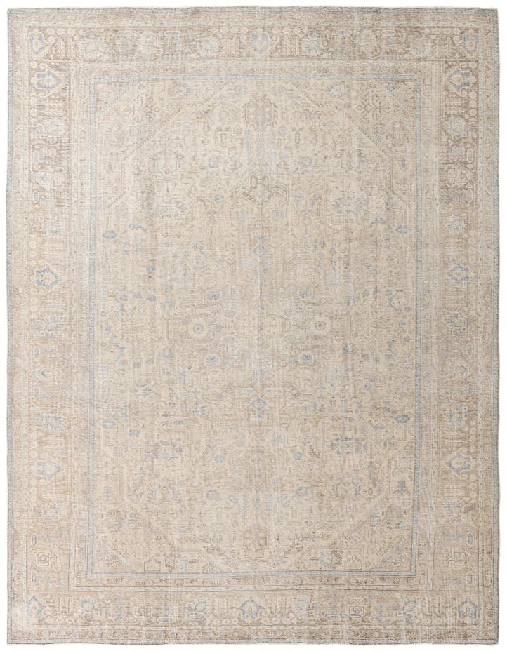  9' 5 x 12' 10  Hand Knotted Ultra Vintage Persian W...