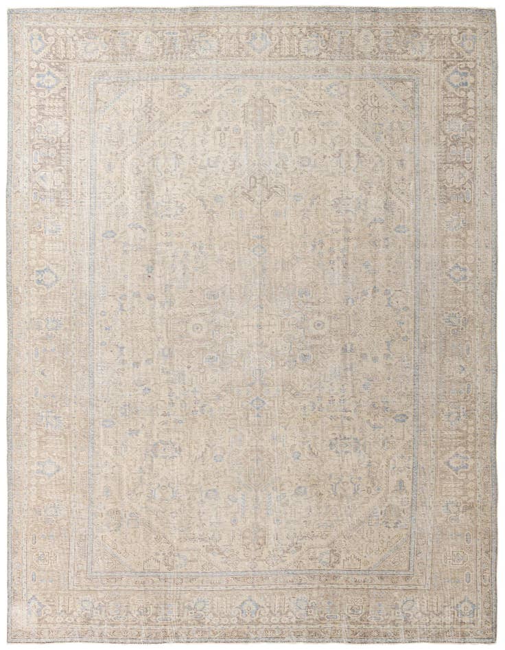 Detail image of 9' 5 x 12' 10 Hand Knotted Ultra Vintage Persian Wool Rug