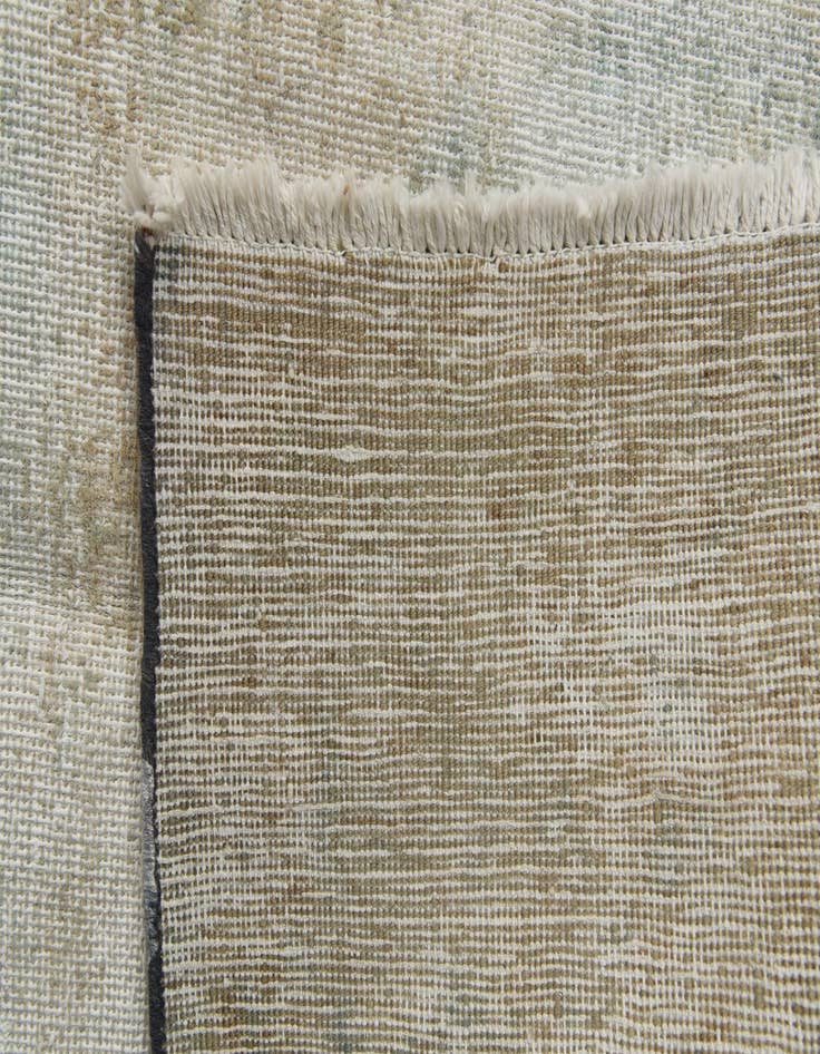 Detail image of 5' 10 x 9'  Hand Knotted Ultra Vintage Persian Wool Rug