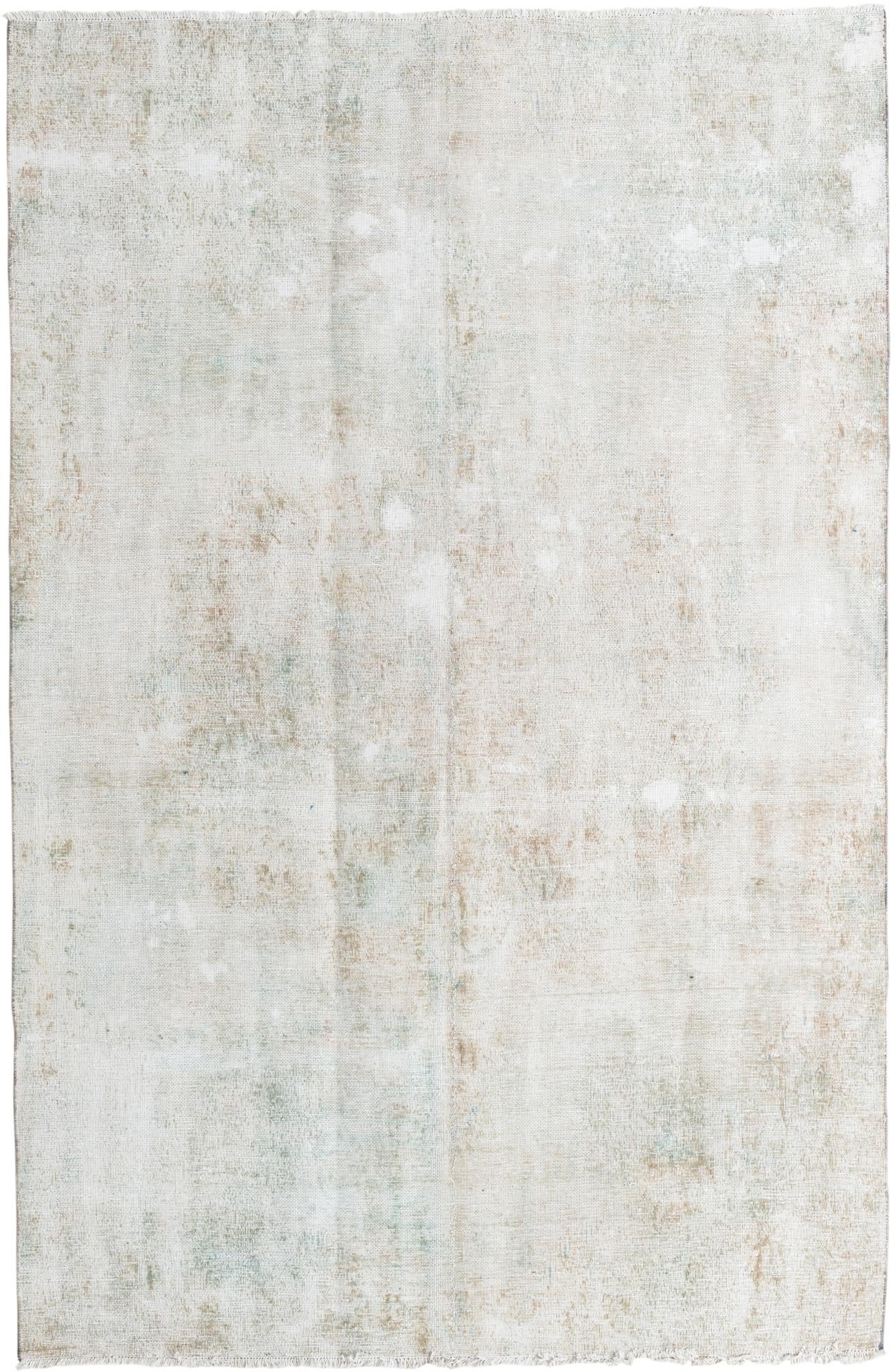 5' 10 x 9' Hand Knotted Ultra Vintage Persian Wool Rug