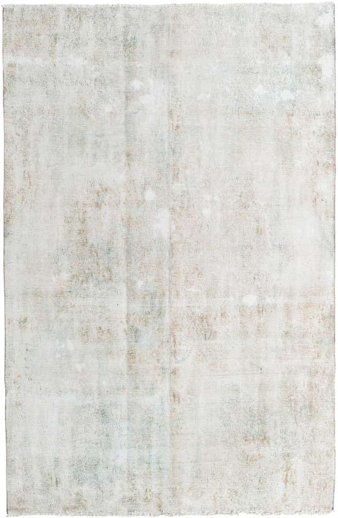 5' 10 x 9' Hand Knotted Ultra Vintage Persian Wool Rug