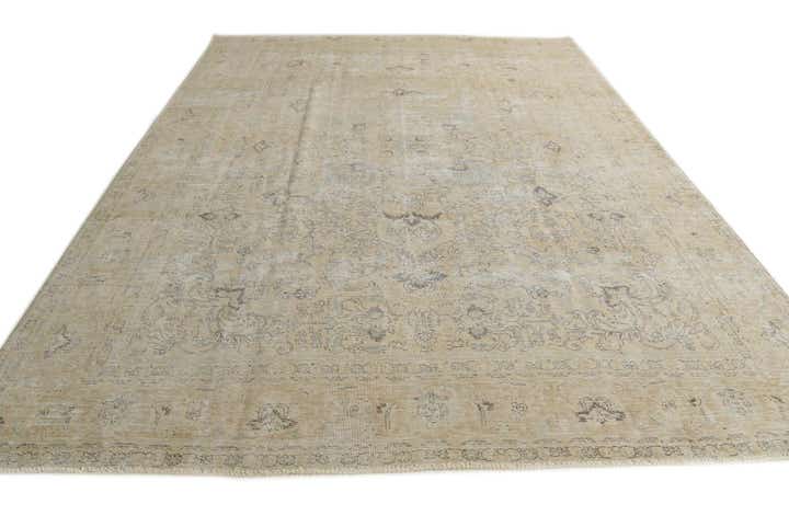 9' 2 x 12' 5 Hand Knotted Ultra Vintage Persian Wool Rug