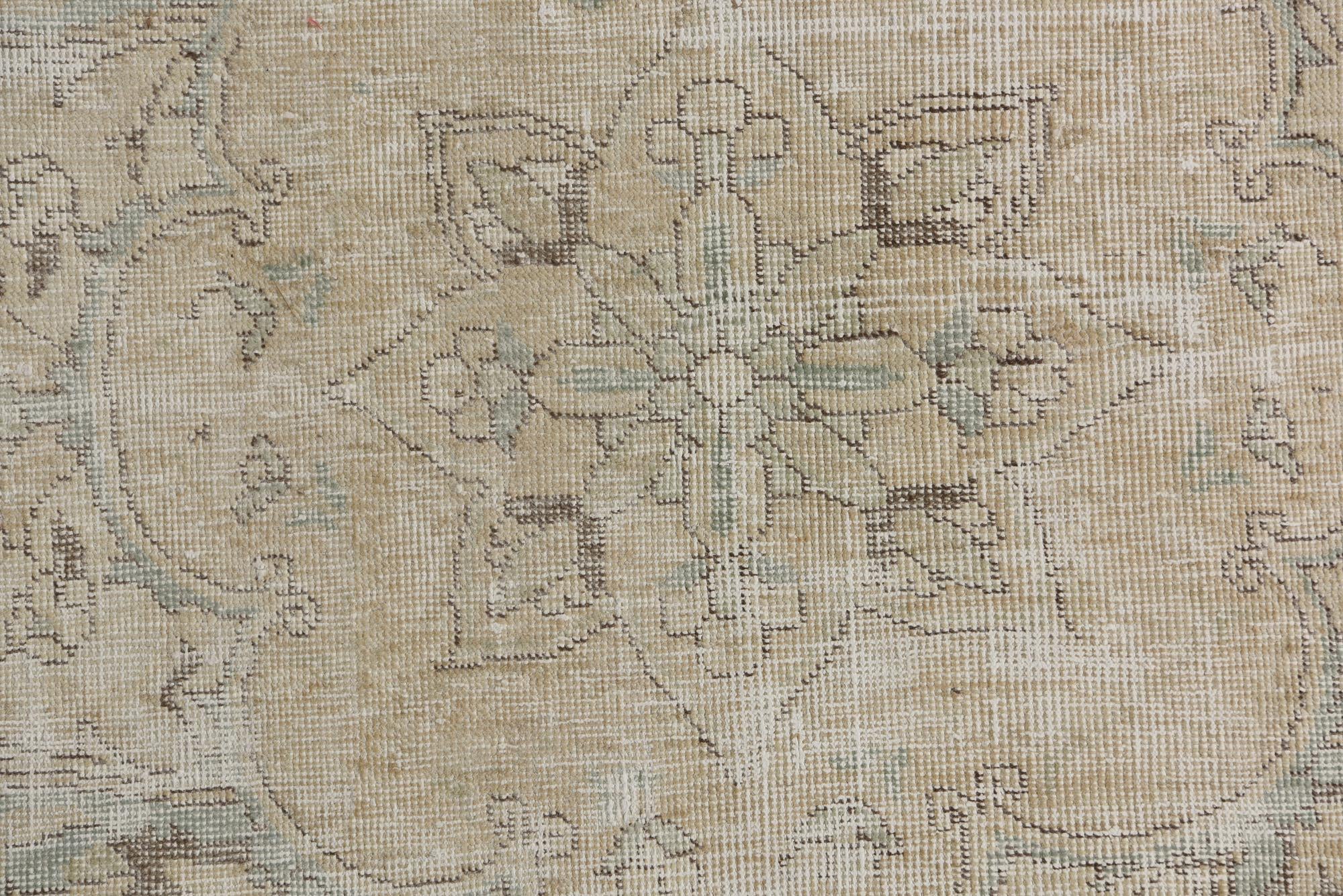 9' 2 x 12' 5 Hand Knotted Ultra Vintage Persian Wool Rug