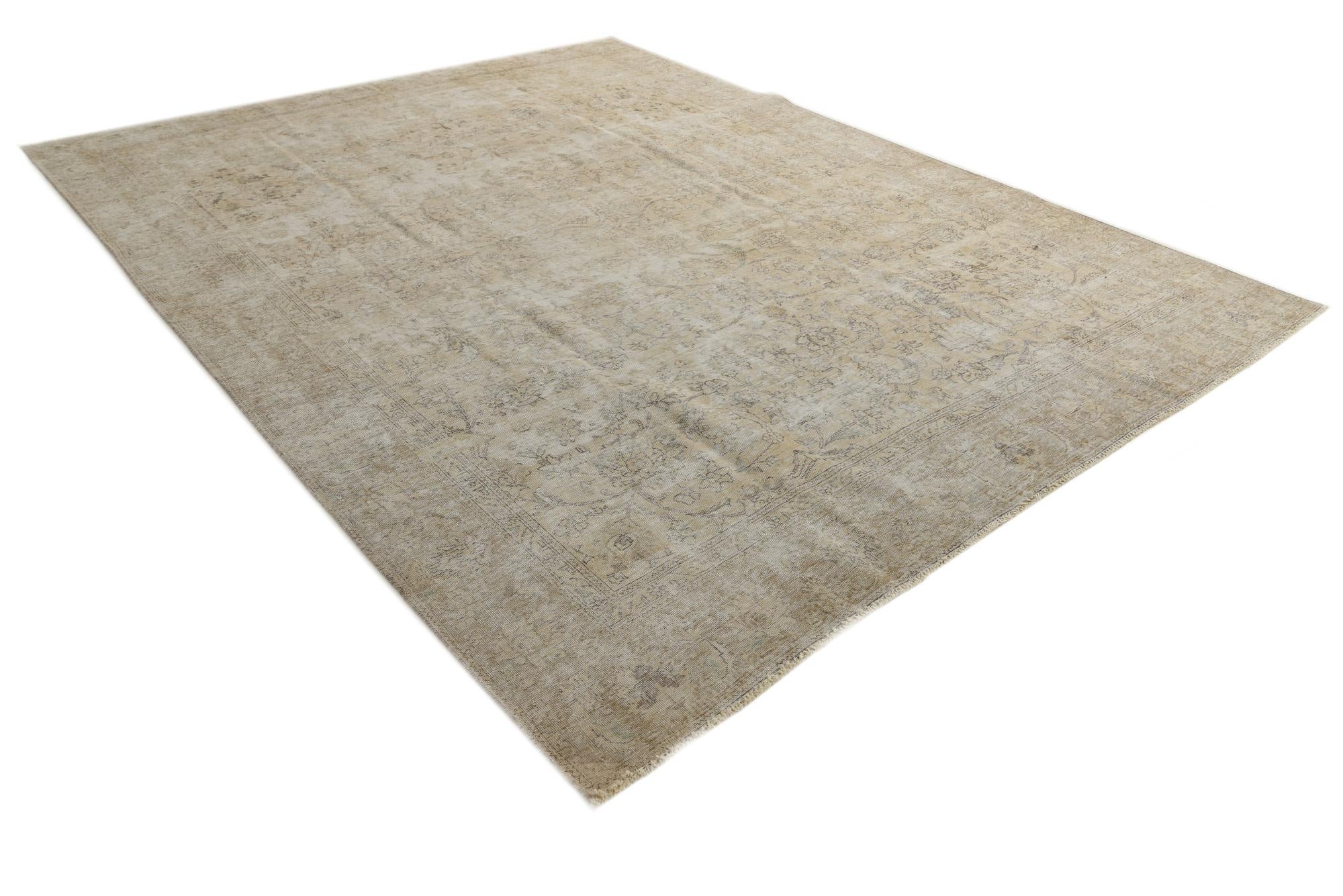 9' 6 x 12' Hand Knotted Ultra Vintage Persian Wool Rug