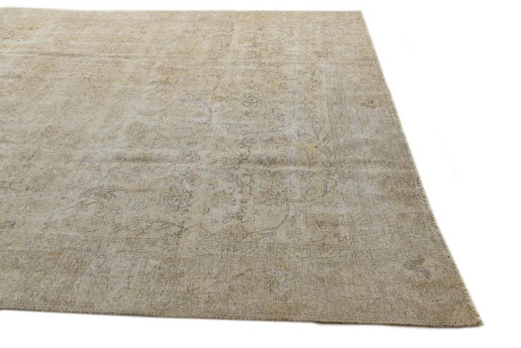 Detail image of 9' 6 x 12' Hand Knotted Ultra Vintage Persian Wool Rug