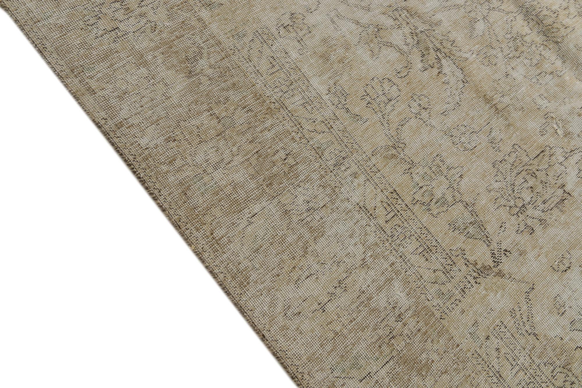 9' 6 x 12' Hand Knotted Ultra Vintage Persian Wool Rug
