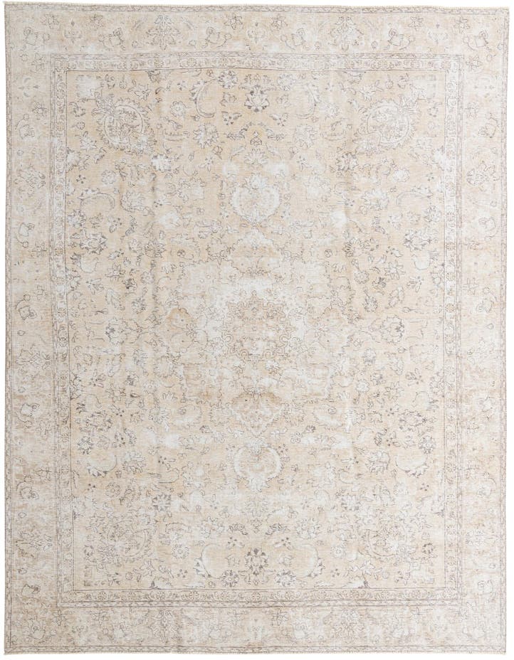  9' 6 x 12'  Hand Knotted Ultra Vintage Persian W...