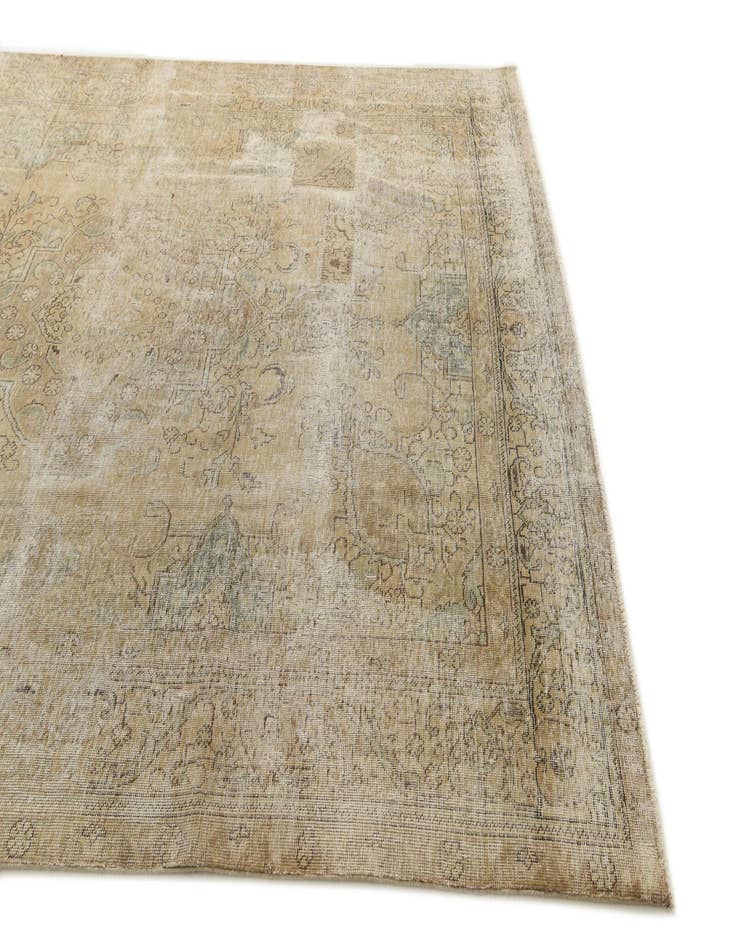 Detail image of 8' x 11'  Hand Knotted Ultra Vintage Persian Wool Rug