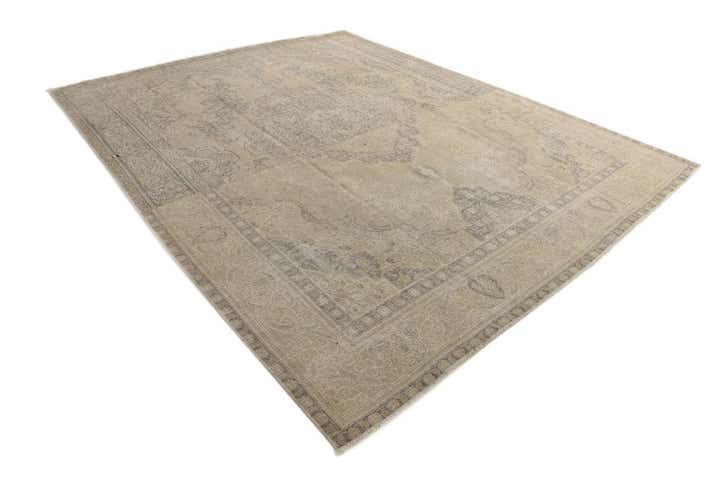 9' 8 x 12' 6 Hand Knotted Ultra Vintage Persian Wool Rug