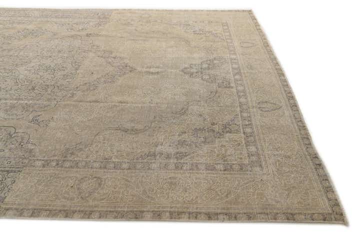 9' 8 x 12' 6 Hand Knotted Ultra Vintage Persian Wool Rug