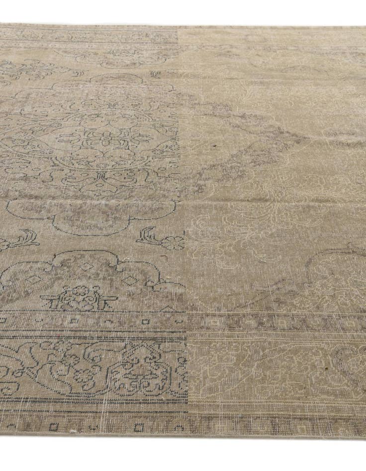 Detail image of 9' 8 x 12' 6  Hand Knotted Ultra Vintage Persian Wool Rug