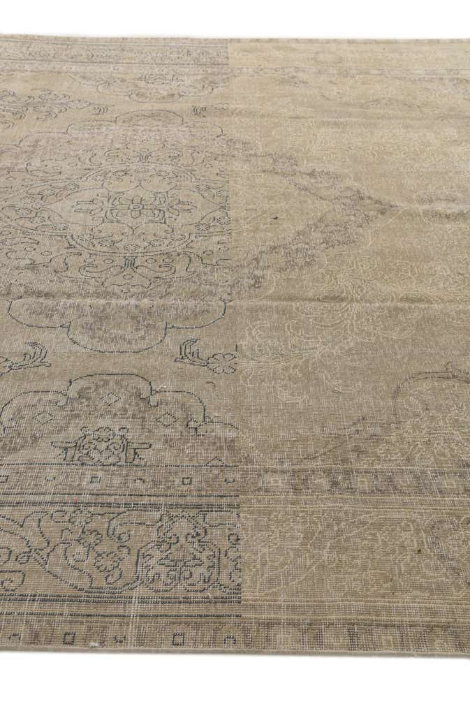 9' 8 x 12' 6 Hand Knotted Ultra Vintage Persian Wool Rug