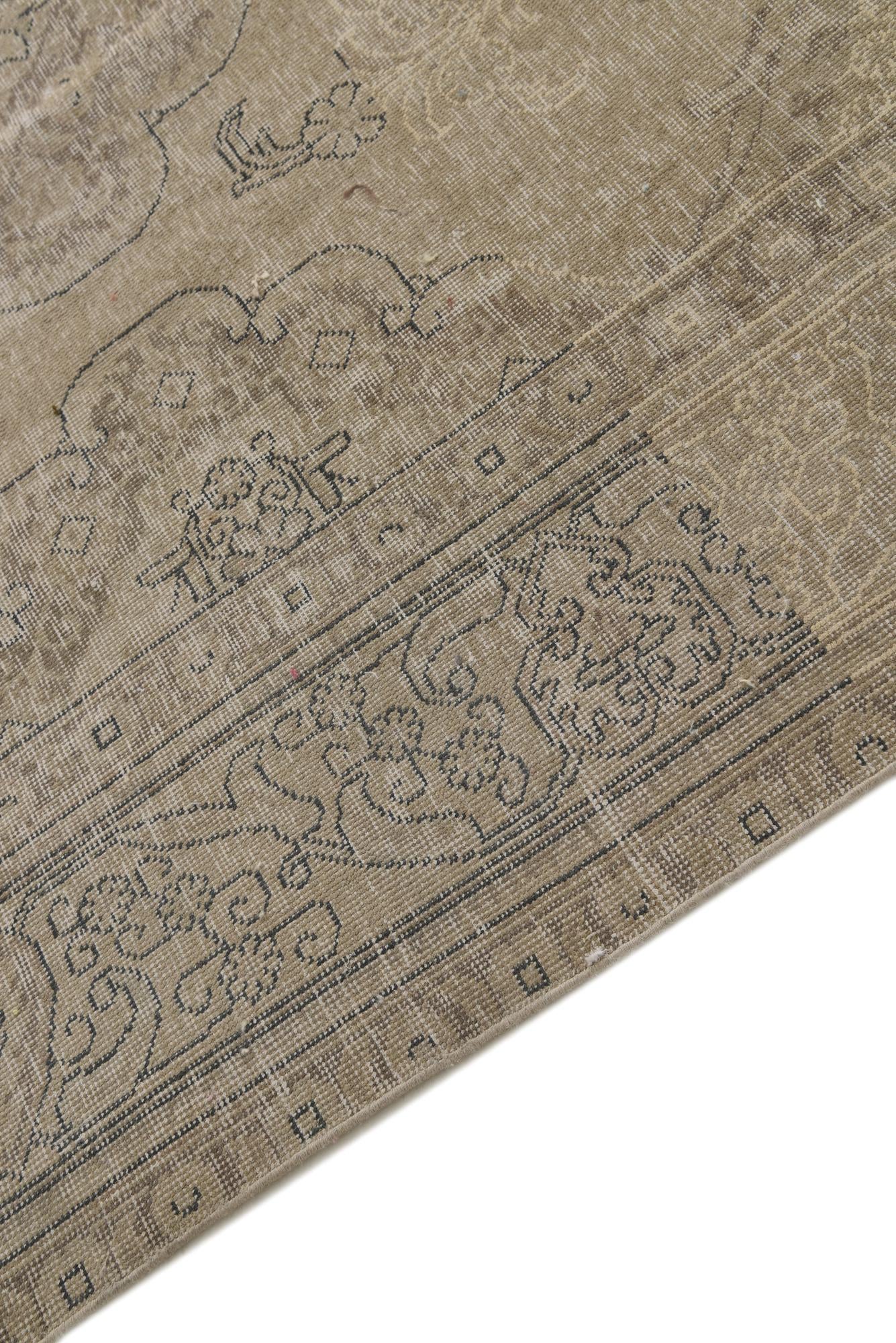 9' 8 x 12' 6 Hand Knotted Ultra Vintage Persian Wool Rug