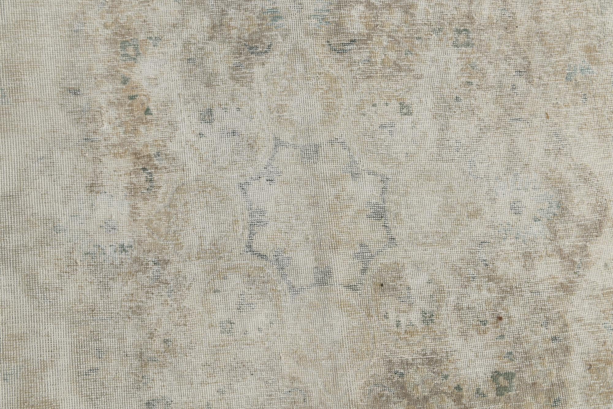 8' 10 x 11' 9 Hand Knotted Ultra Vintage Persian Wool Rug