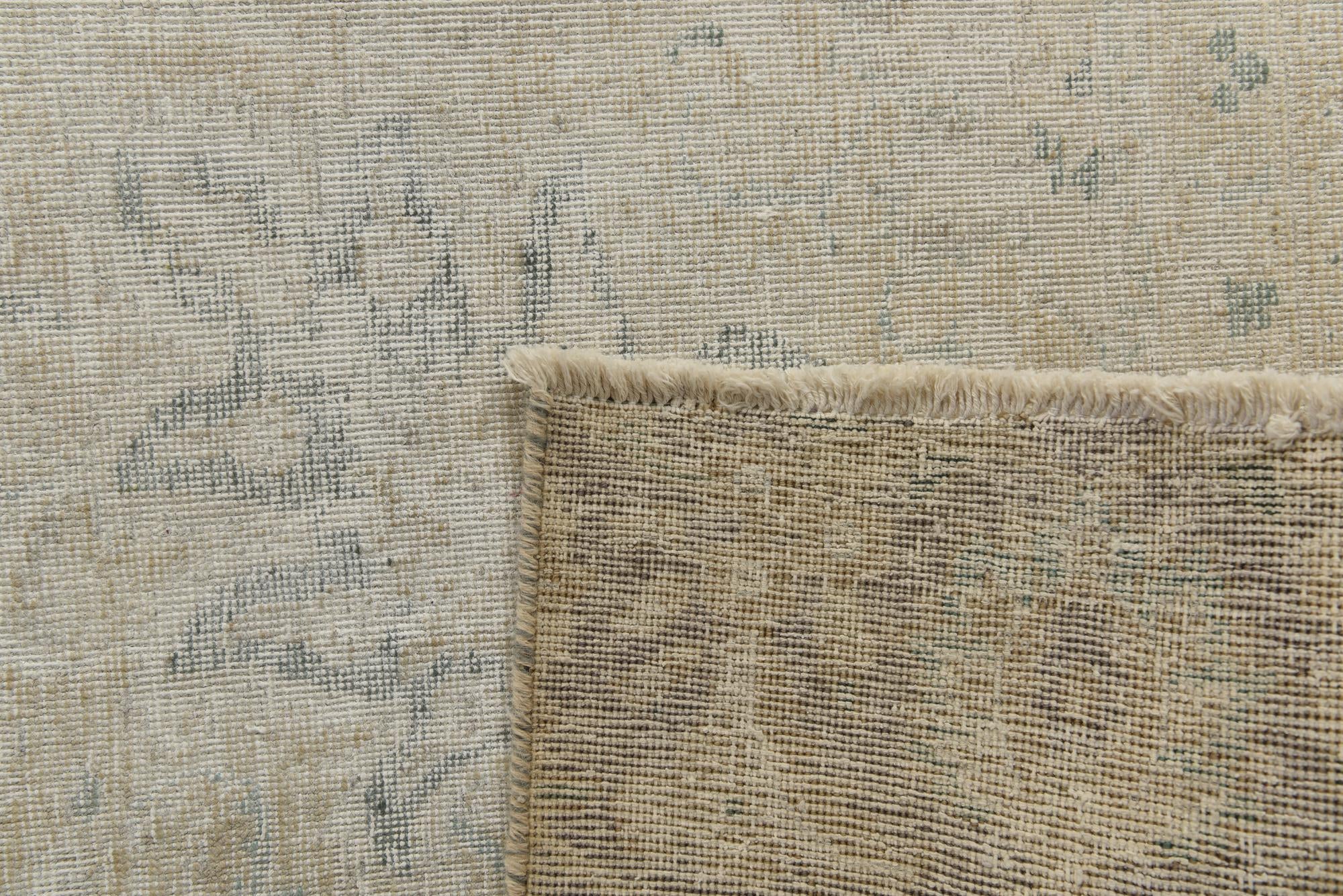 8' 10 x 11' 9 Hand Knotted Ultra Vintage Persian Wool Rug