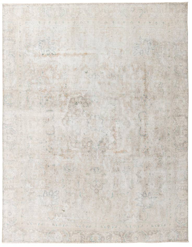 Detail image of 8' 10 x 11' 9 Hand Knotted Ultra Vintage Persian Wool Rug