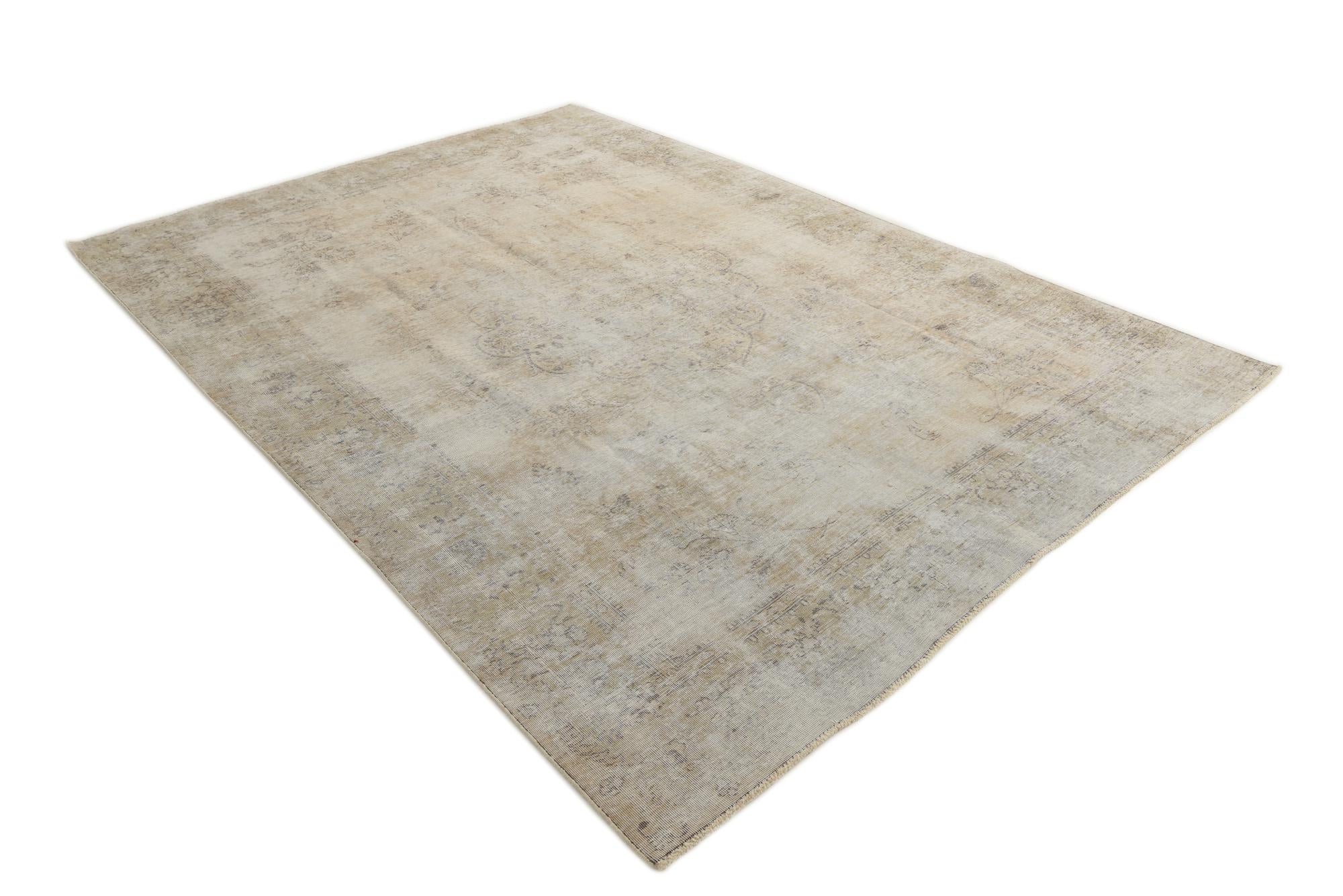 7' 9 x 10' 10 Hand Knotted Ultra Vintage Persian Wool Rug