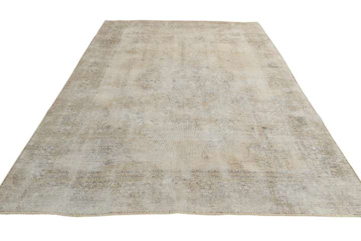 7' 9 x 10' 10 Hand Knotted Ultra Vintage Persian Wool Rug