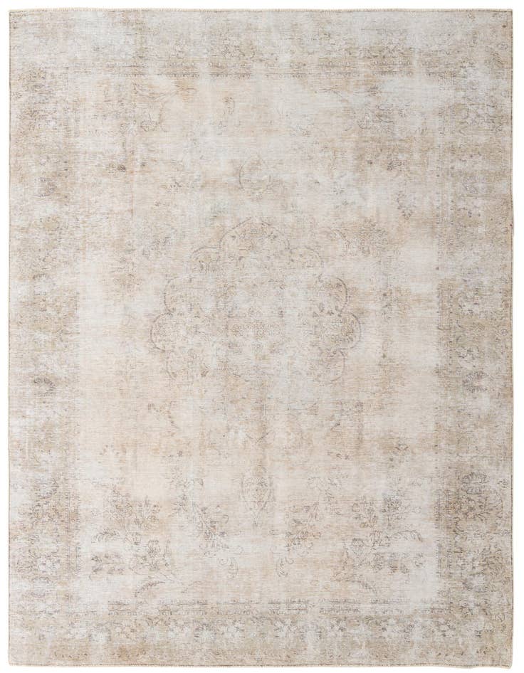 Detail image of 7' 9 x 10' 10 Hand Knotted Ultra Vintage Persian Wool Rug