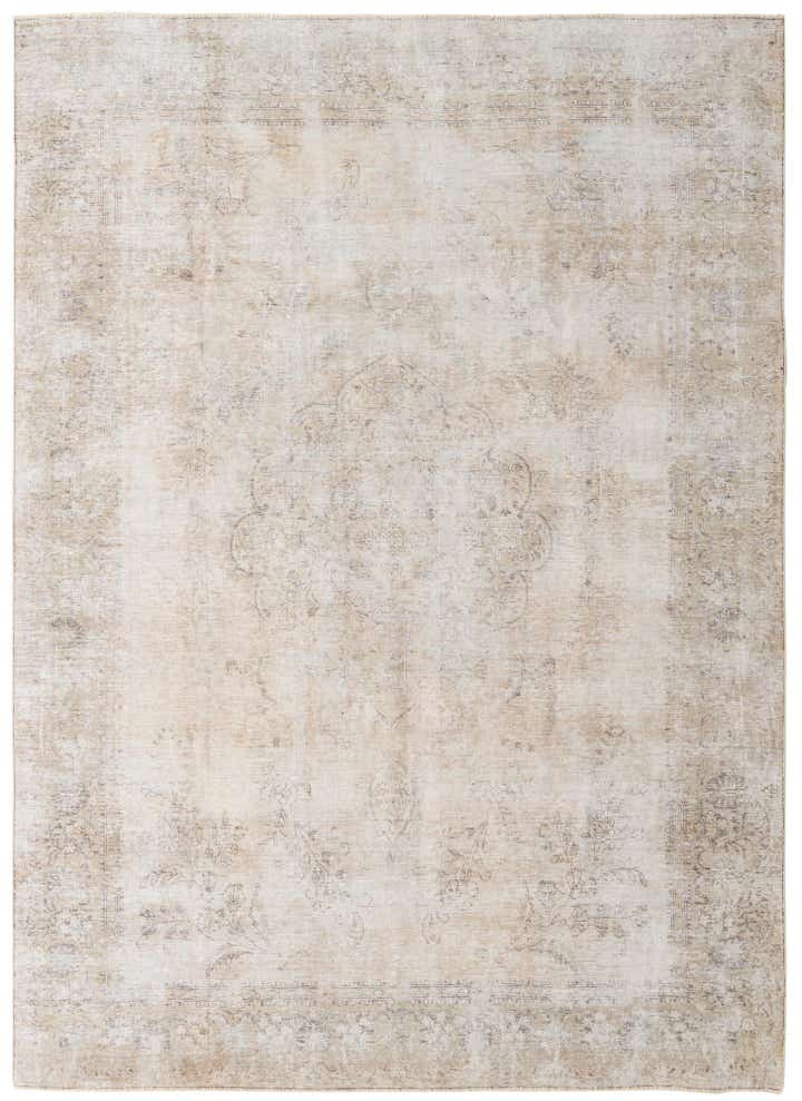 7' 9 x 10' 10 Hand Knotted Ultra Vintage Persian Wool Rug