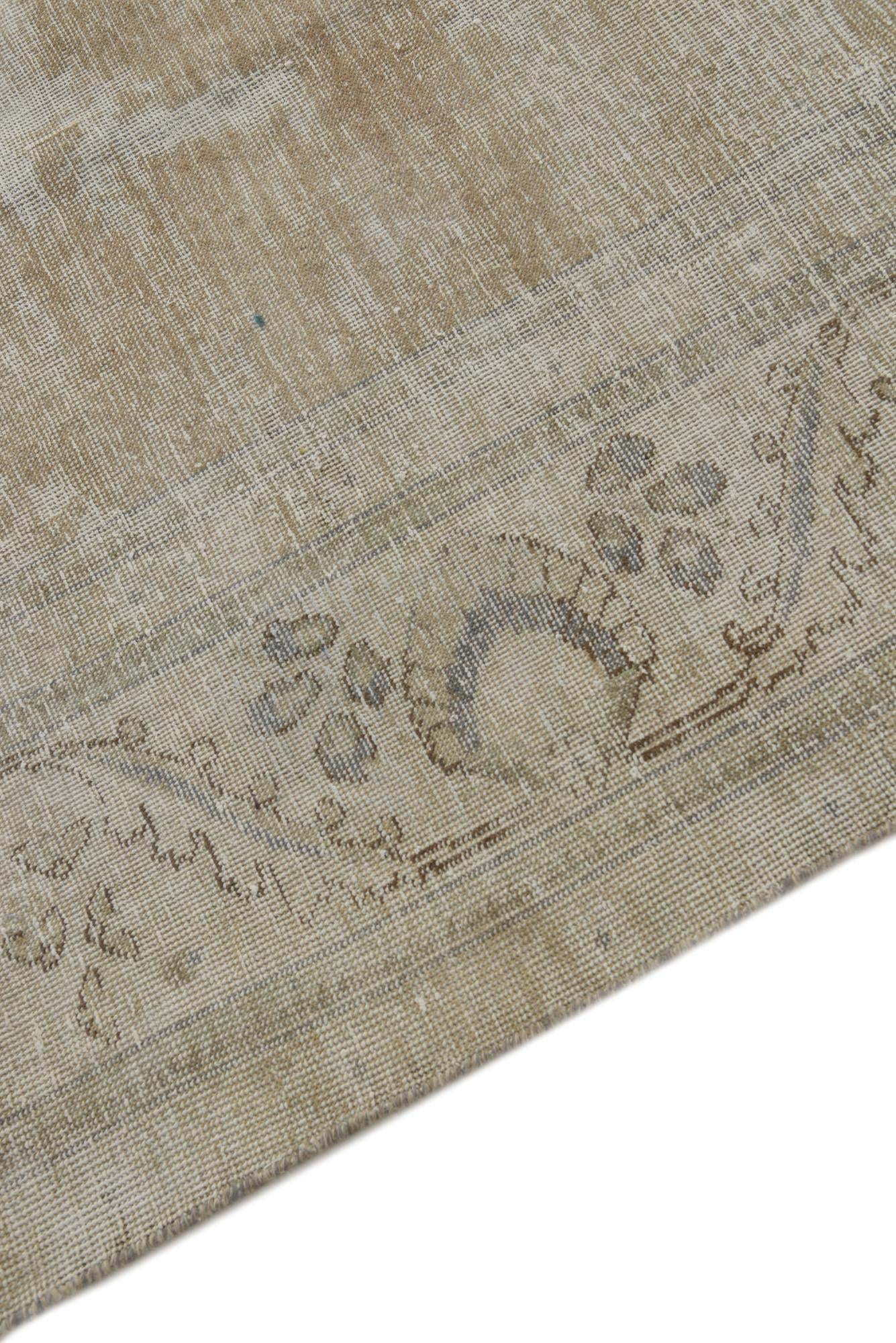 9' 9 x 12' 8 Hand Knotted Ultra Vintage Persian Wool Rug