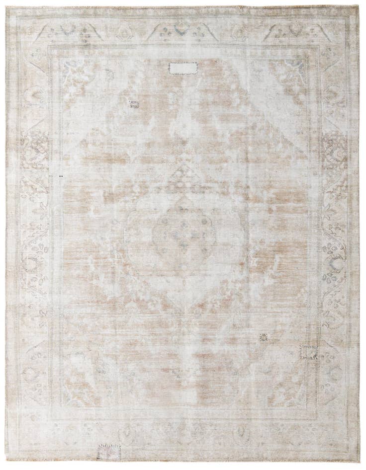 Detail image of 9' 9 x 12' 8 Hand Knotted Ultra Vintage Persian Wool Rug