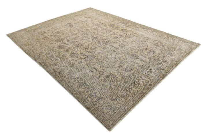 9' x 12' Hand Knotted Ultra Vintage Persian Wool Rug