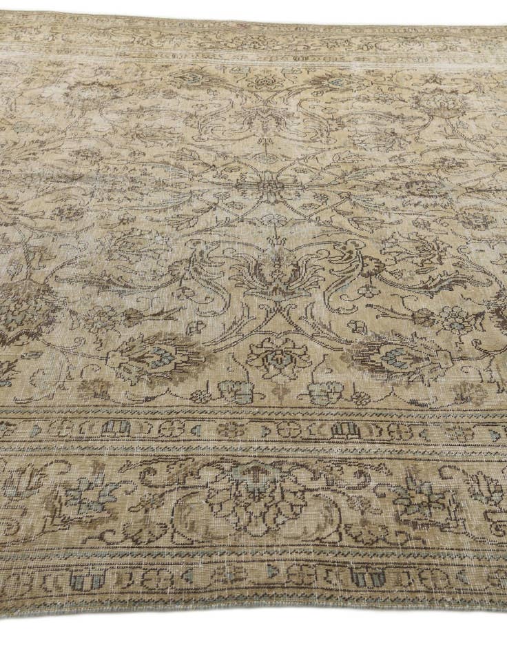Detail image of 9' x 12'  Hand Knotted Ultra Vintage Persian Wool Rug