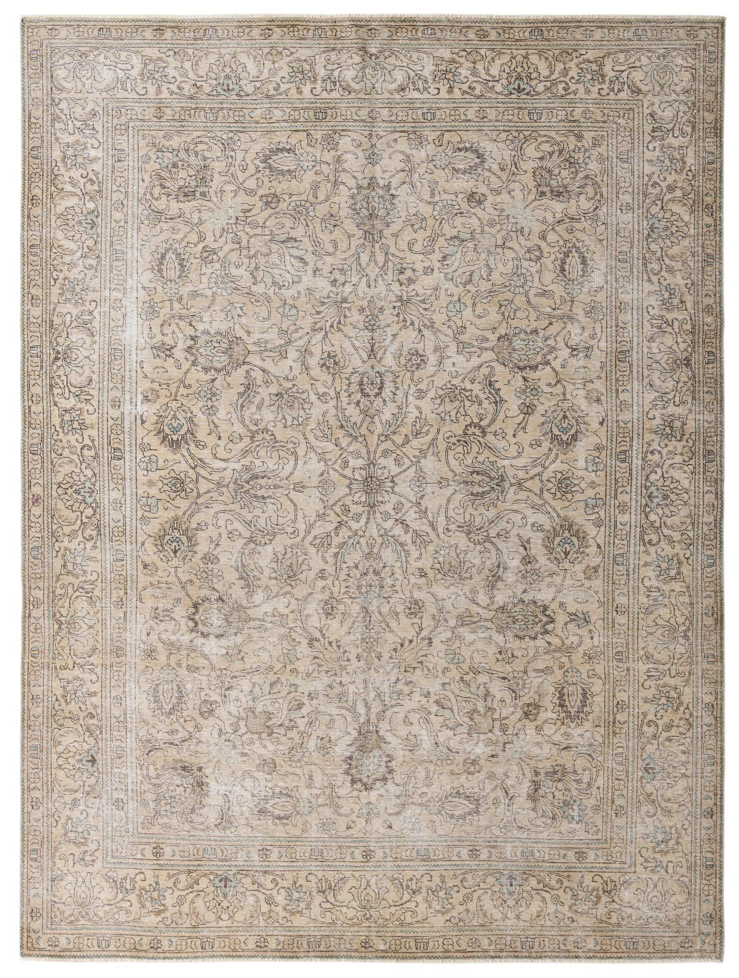9' x 12' Hand Knotted Ultra Vintage Persian Wool Rug