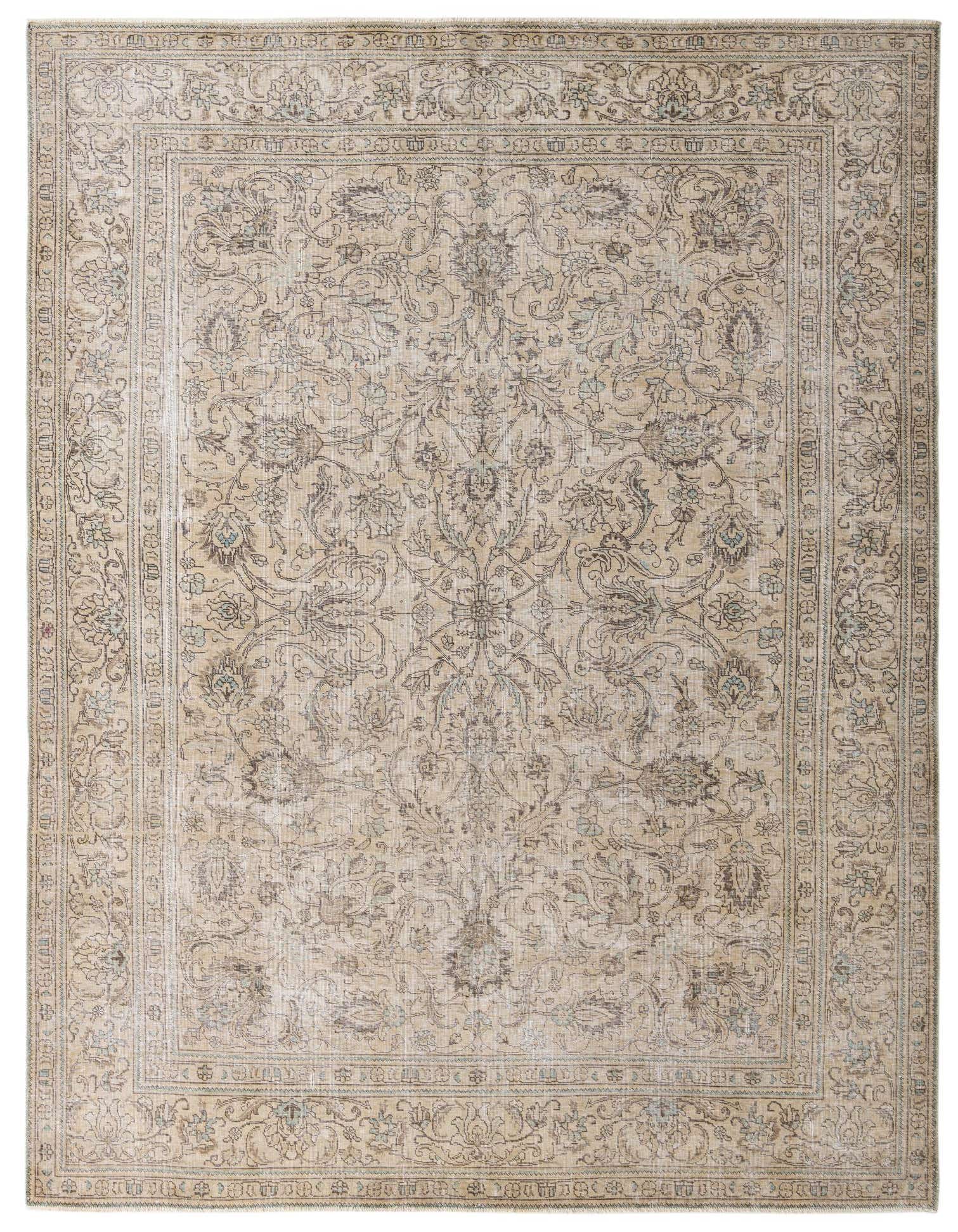 Primary image 9' x 12'  Hand Knotted Ultra Vintage Persian Wool Rug
