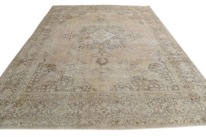 9' 9 x 12' 9 Hand Knotted Ultra Vintage Persian Wool Rug